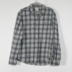 Pact Fireside Flannel Button Up Shirt Mens Sz L Multicolor Plaid Long Sleeve